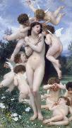 William-Adolphe Bouguereau The Return of Spring oil on canvas